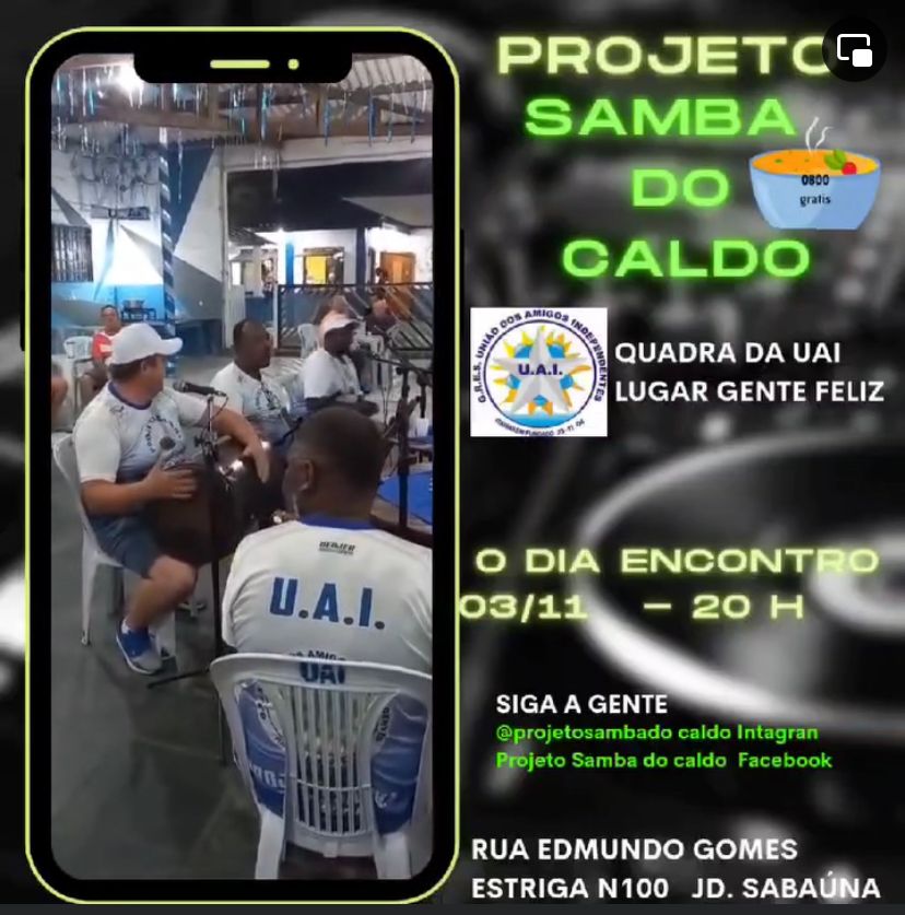 Projeto Samba do Caldo na UAI