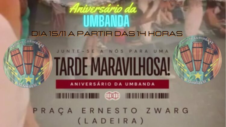 Evento em alusão ao Dia Nacional da Umbanda