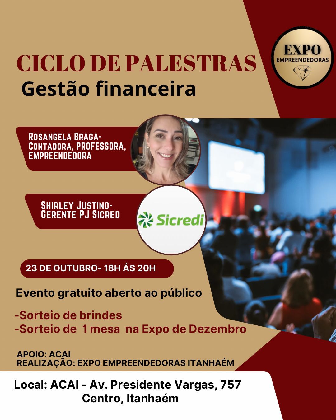 Ciclo de Palestras - Gestão financeira