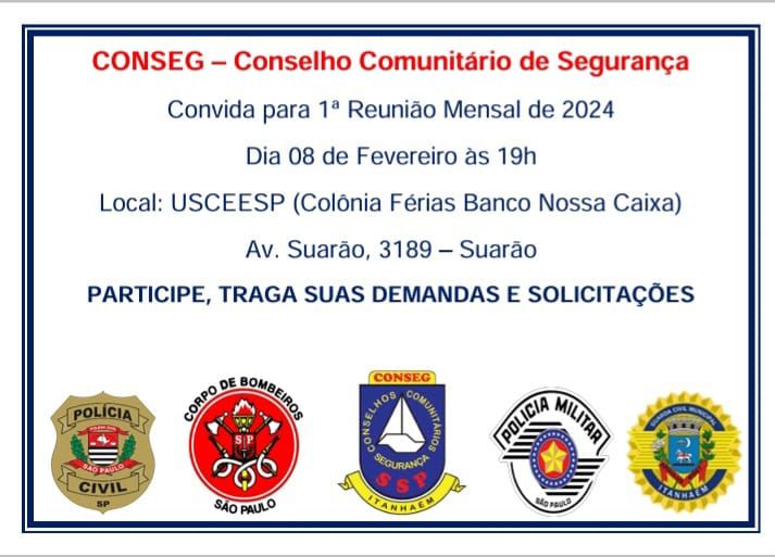 CONSEG - Conselho Comunitário de Segurança