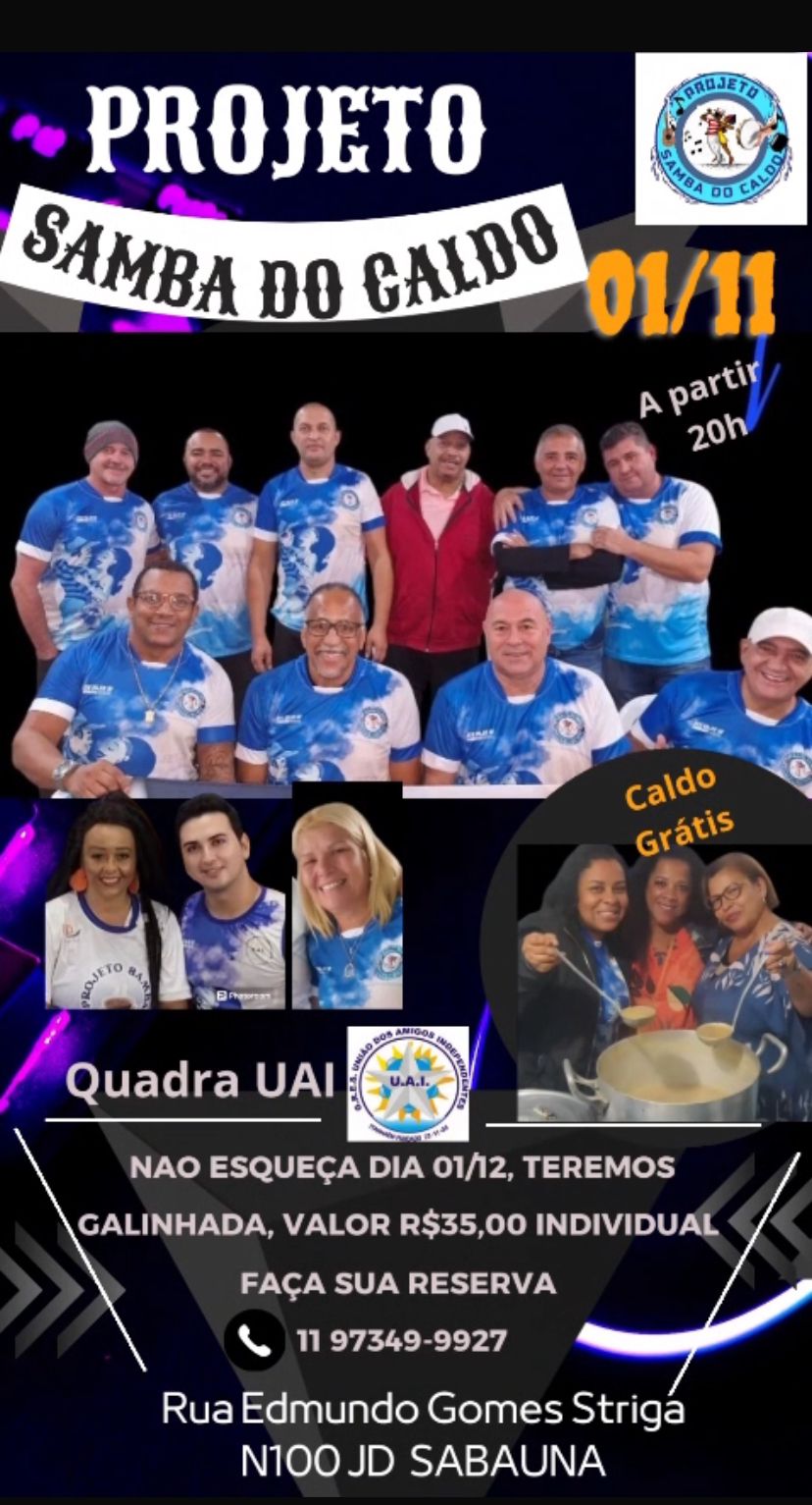 Projeto Samba do Caldo na UAI