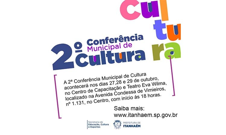 2 conferencia municipal de cultura