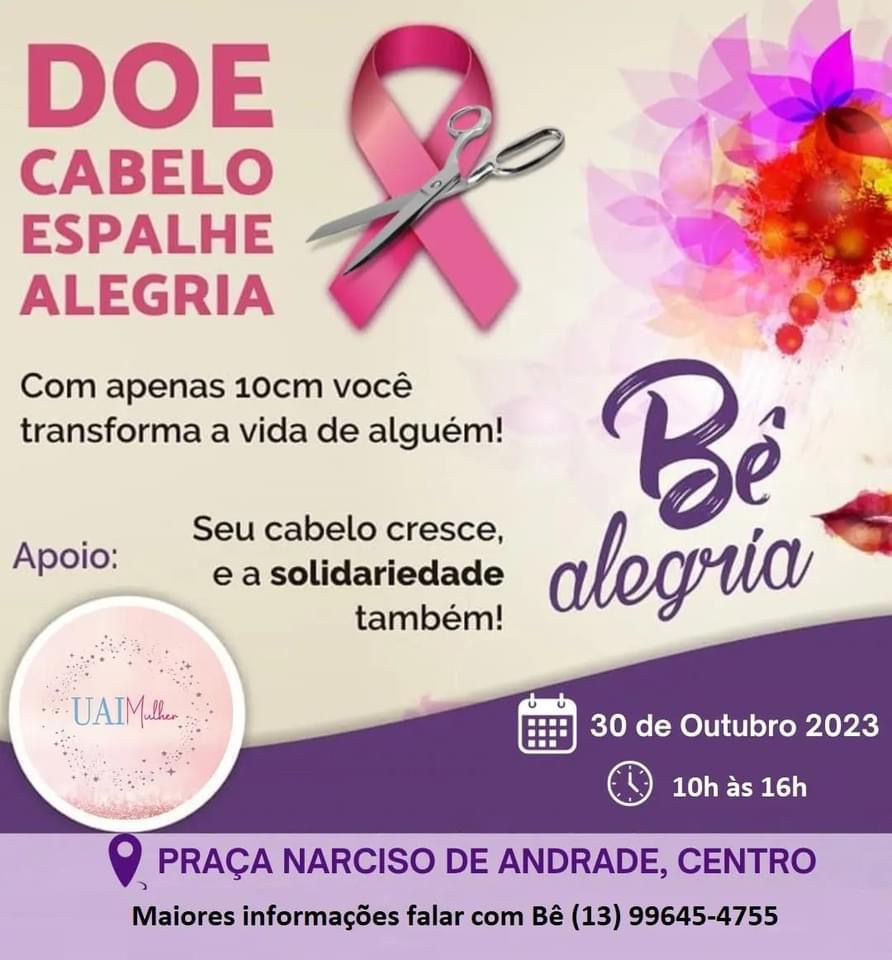 Projeto Bê Alegria : Doe Cabelo Espalhe Alegria