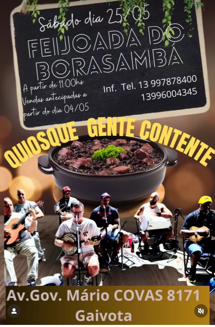 Feijoada com o Bora Sambar