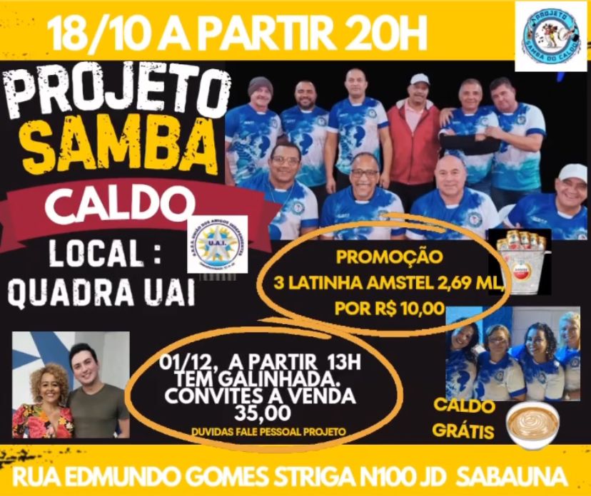 Projeto Samba do Caldo na UAI