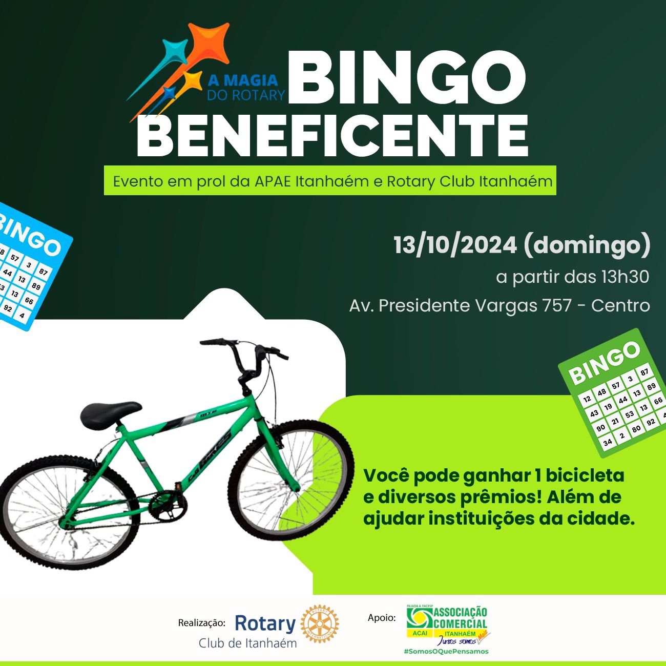 BINGO BENEFICENTE ROTARY ITANHAÉM