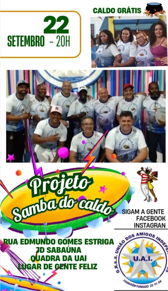 Projeto Samba do Caldo na UAI