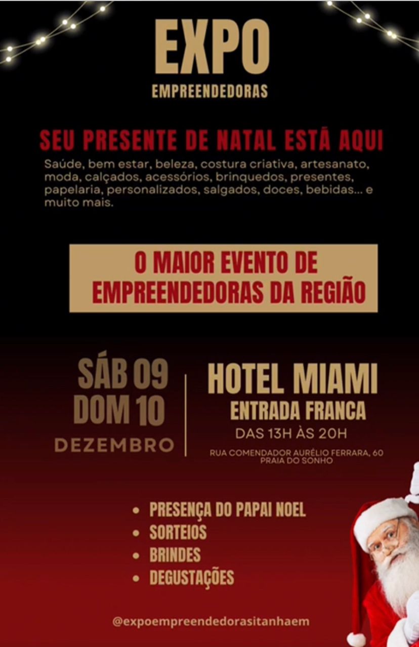 expo empreendedoras itanhaém - Edição Natal