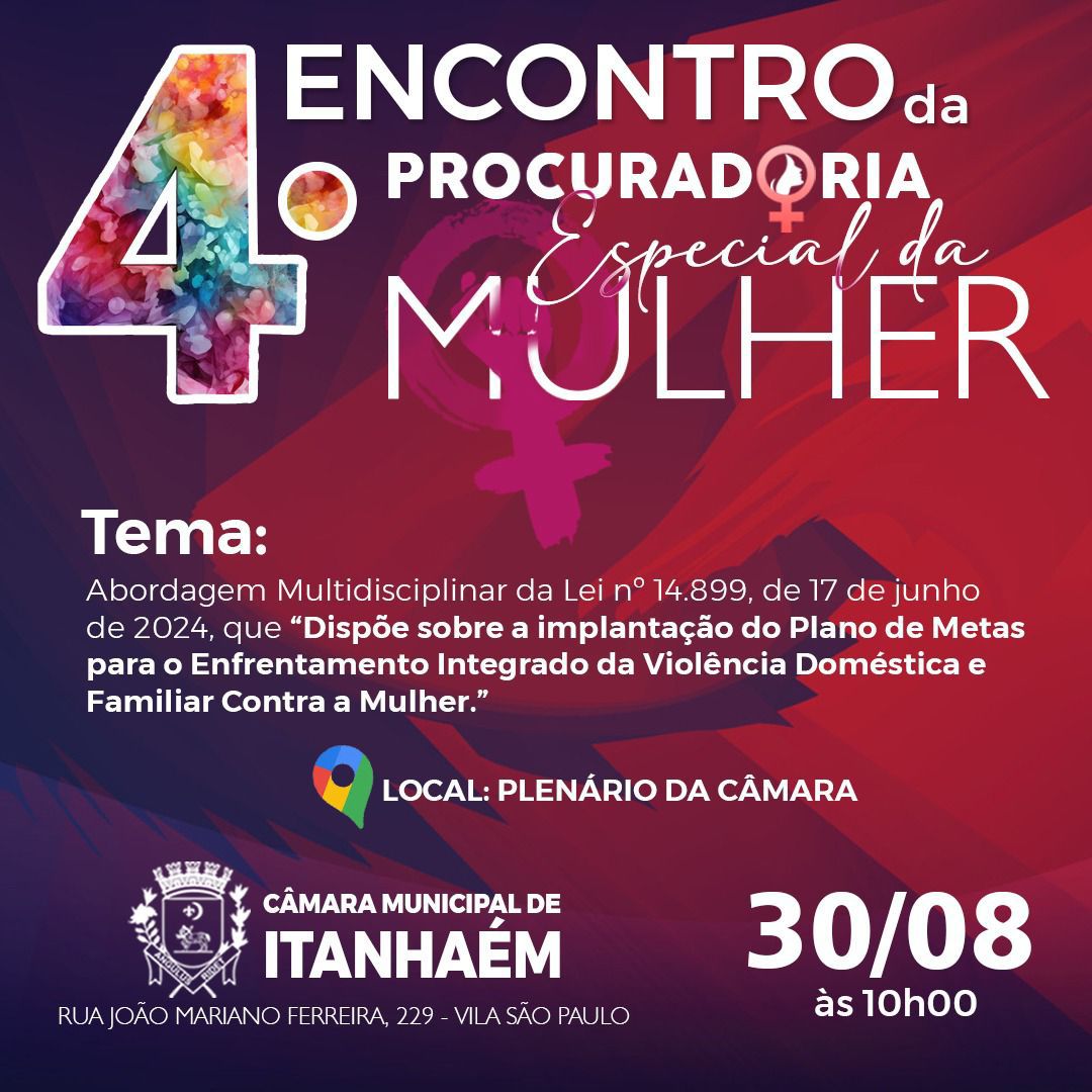 4 ENCONTRO DA PROCURADORIA ESPECIAL DA MULHER