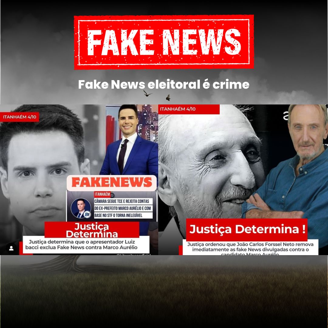 TRE emite mais liminares para que as fake news sejam retiradas