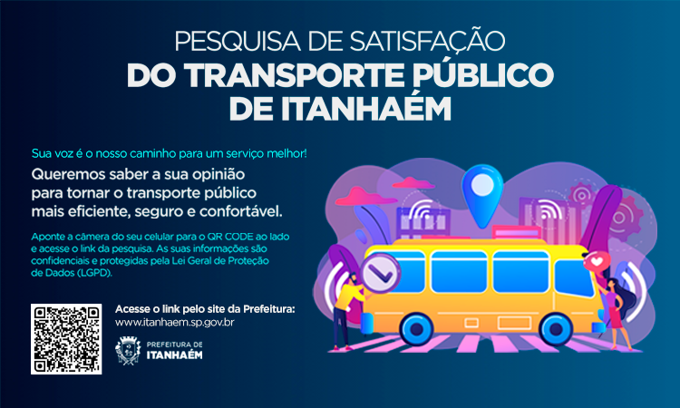 Prefeitura de Itanhaém lança pesquisa de satisfação sobre transporte público